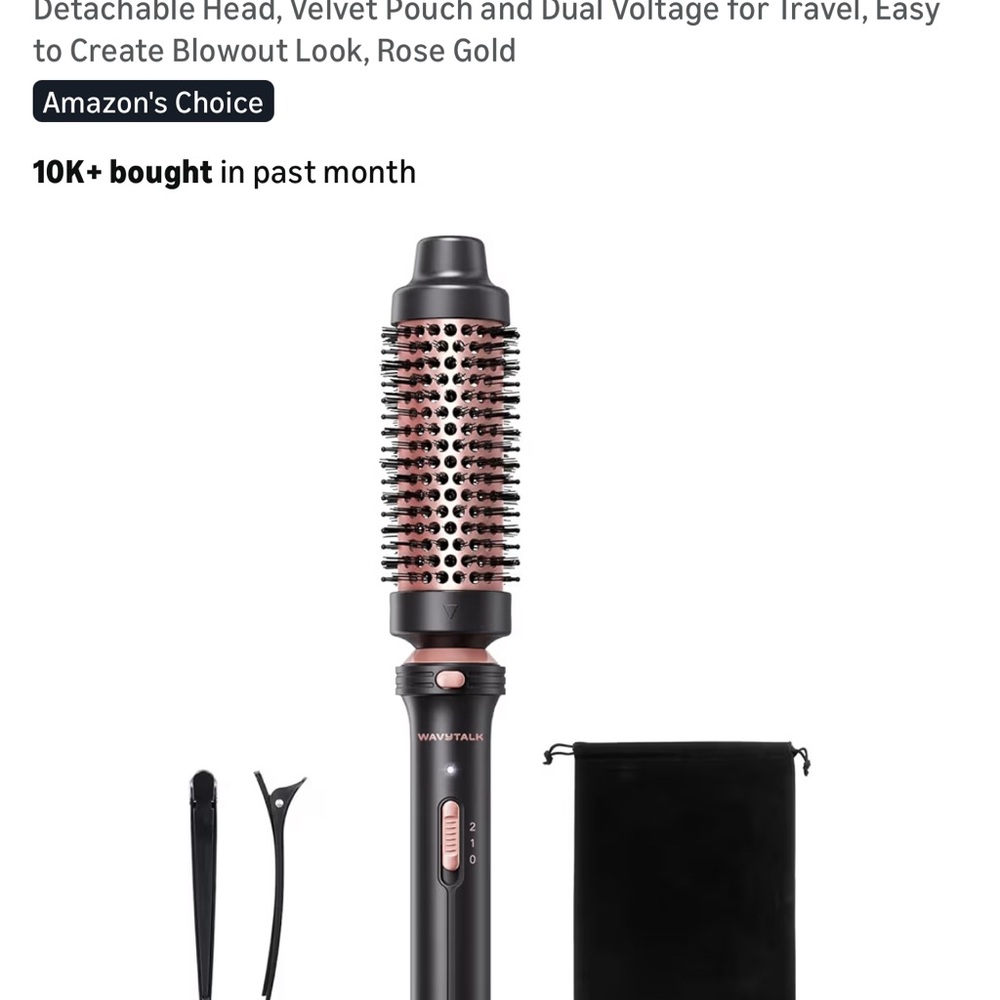 Wavytalk Rose Gold Thermal Brush